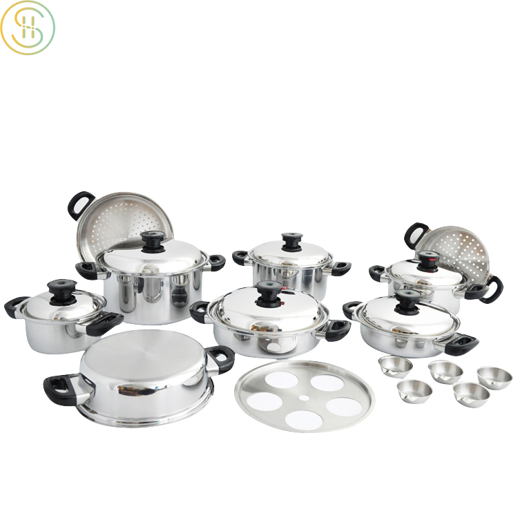 3-Ply 21pcs Stainless Steel Cookware Set--SC 039