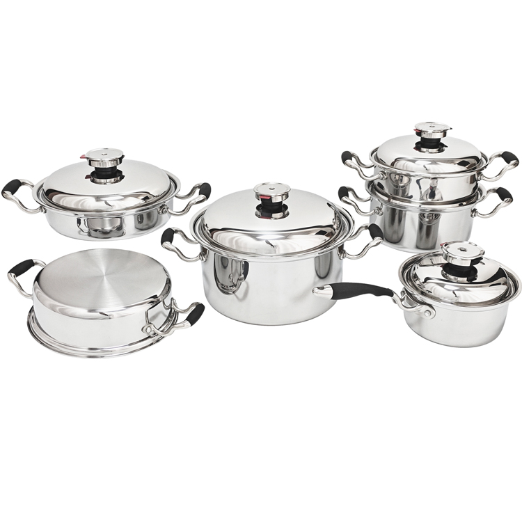 10Pcs 5Ply Stainless Steel Cookware Set--SC 651