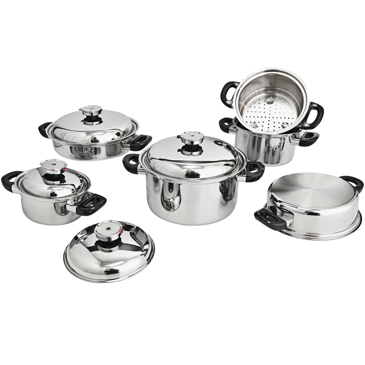 10Pcs 5Ply Stainless Steel Cookware Set--SC 654
