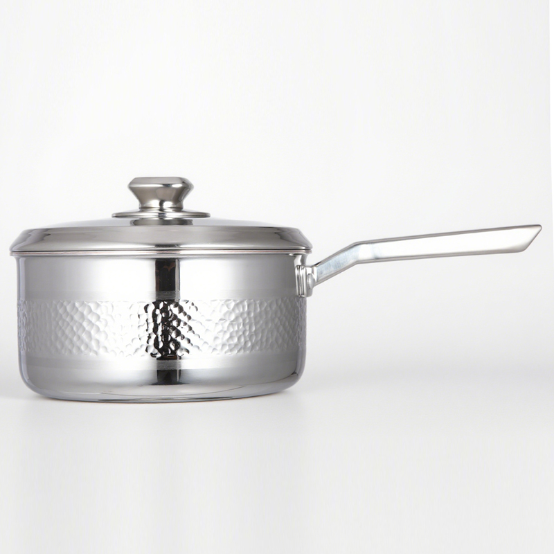 5 Ply Copper Core Hammered  Saucepan--SC 945