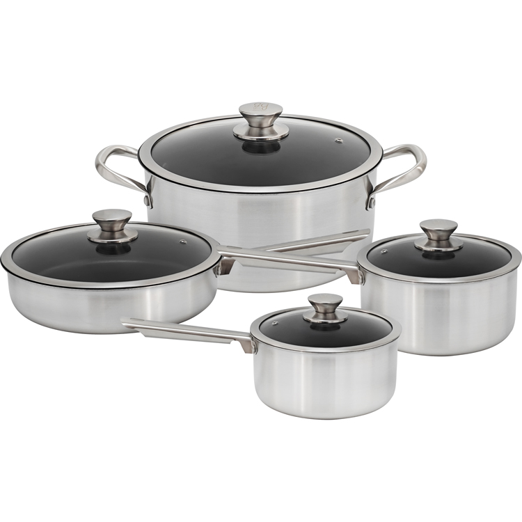 8PCS 3PLY NON-STICK COOKWARE SET--SC 287